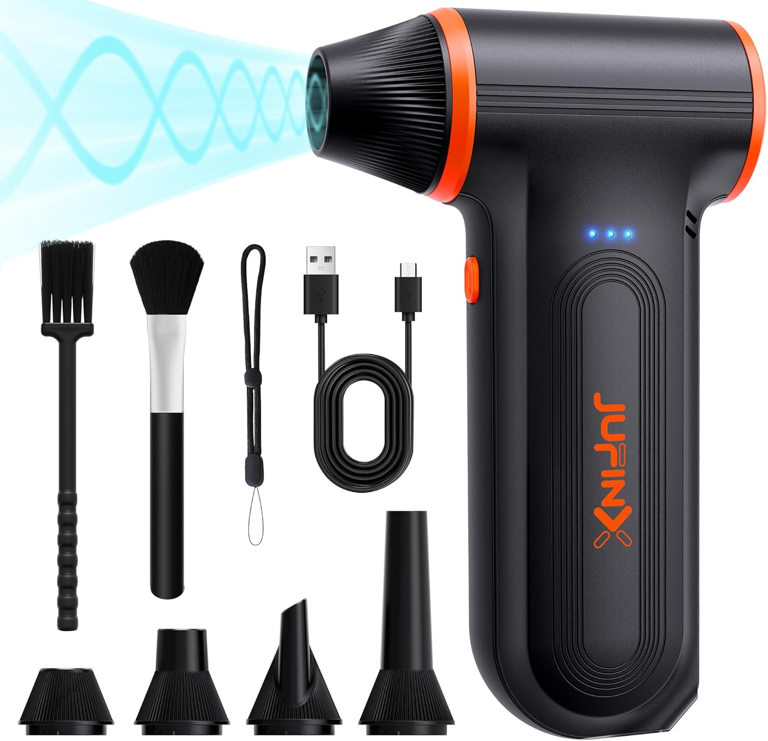 Compressed Air Duster-150000Rpm Super Power Rechargeable Air Duster, 3-Gear Adju