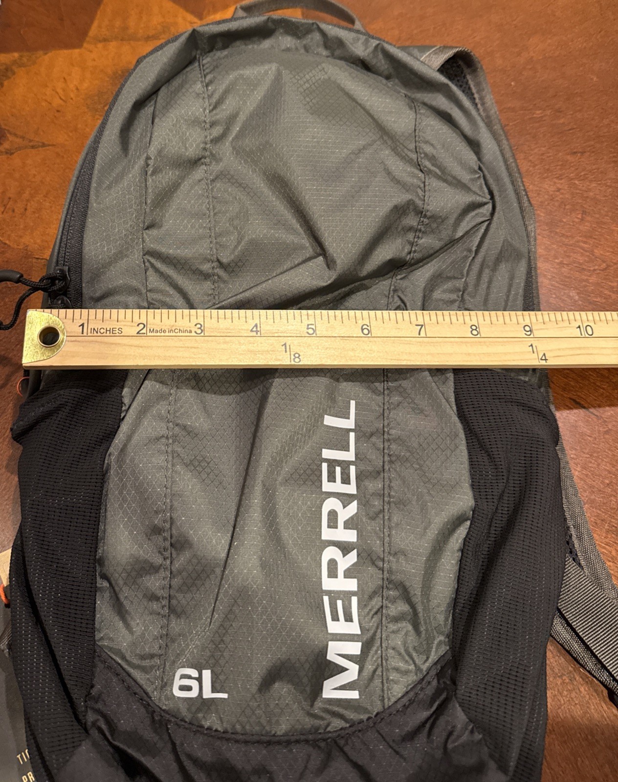 Merrell Crest 6L Hydration Pack Backpack Asphalt Gray NWT Bladder Included