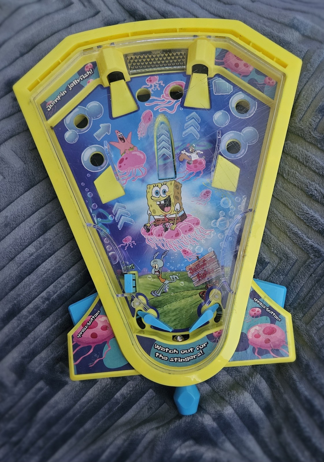 Rare SpongeBob SquarePants Tabletop Pinball Game Nickelodeon Tested Works