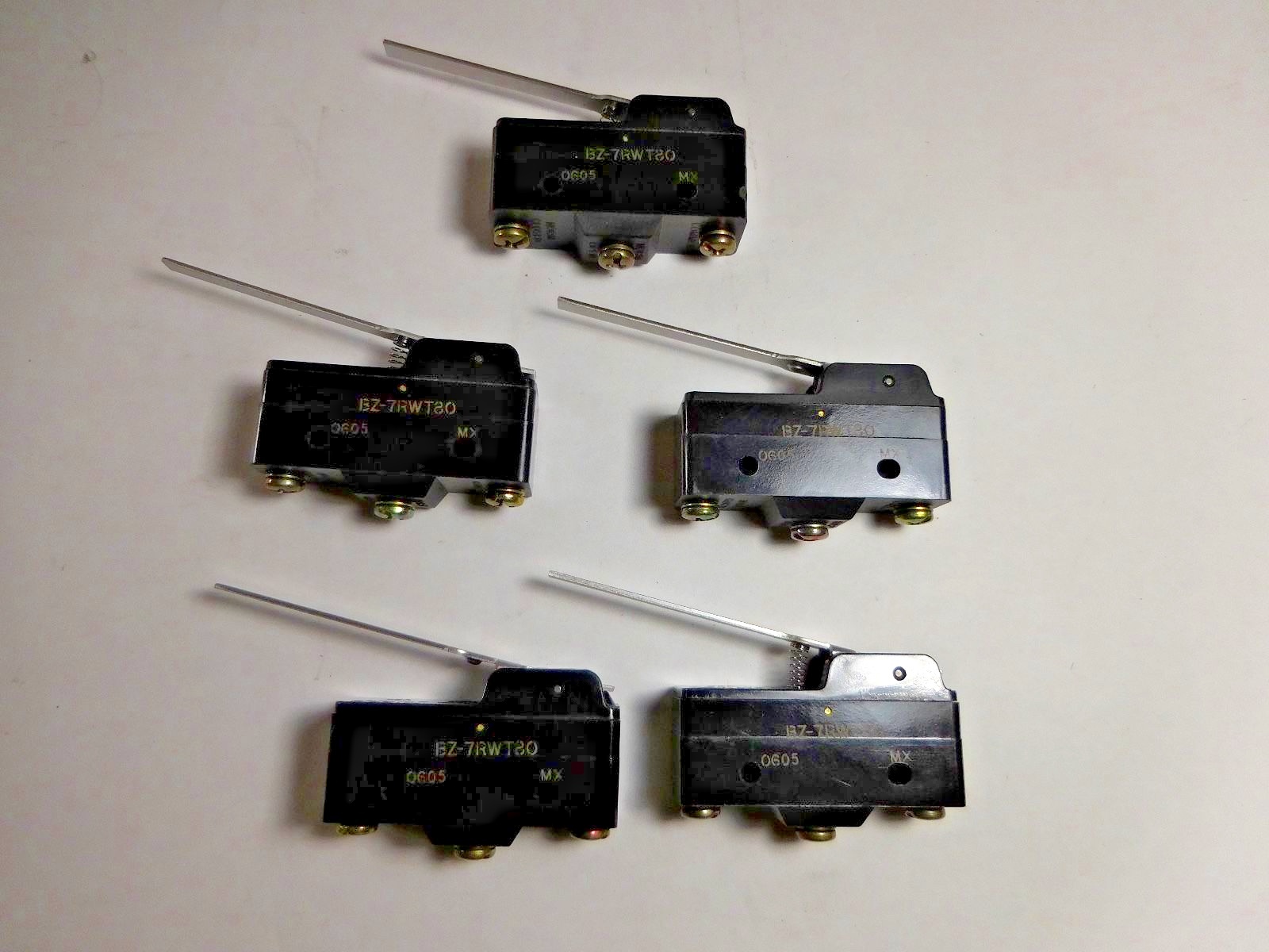 Micro Switch BZ-7RWT80 Microswitches (Lot of 5)