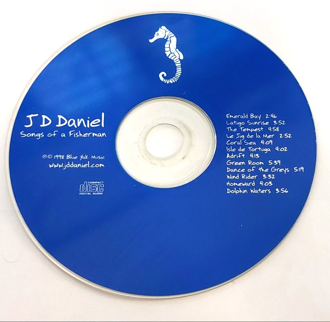 J.D Daniel Songs of a Fisherman CD DISC ONLY, No Jewel Case, Art or Tracking