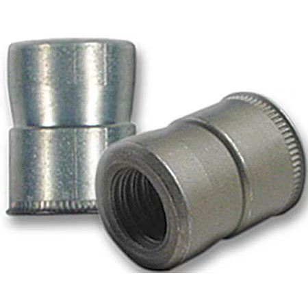 Rivet Nut, #10-24 Thread Size, 0.306 In Flange Dia., 0.37 In L, Steel, 100 Pk,