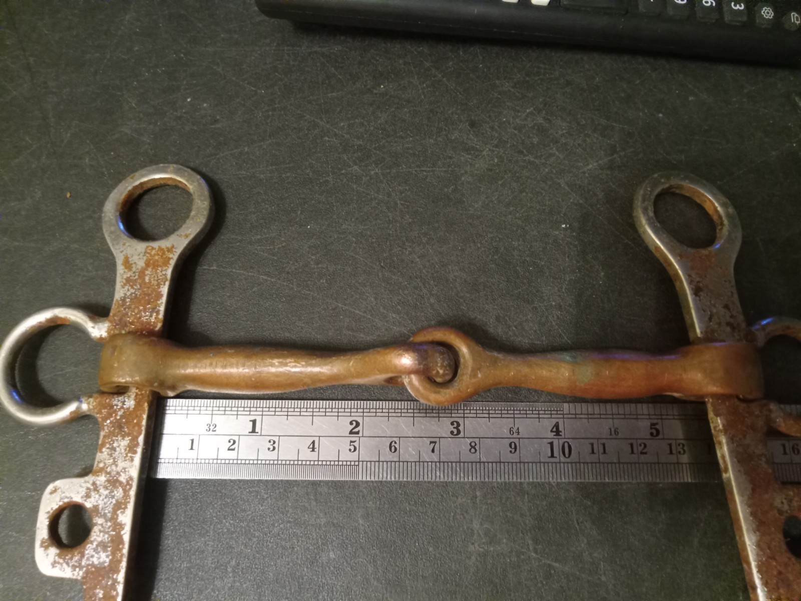 Argentine snaffle bit 5 1/4 inch copper mouth