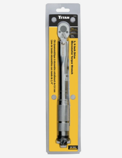 Titan 23146 1/4” Drive 20-240 in/lb Micrometer Torque Wrench