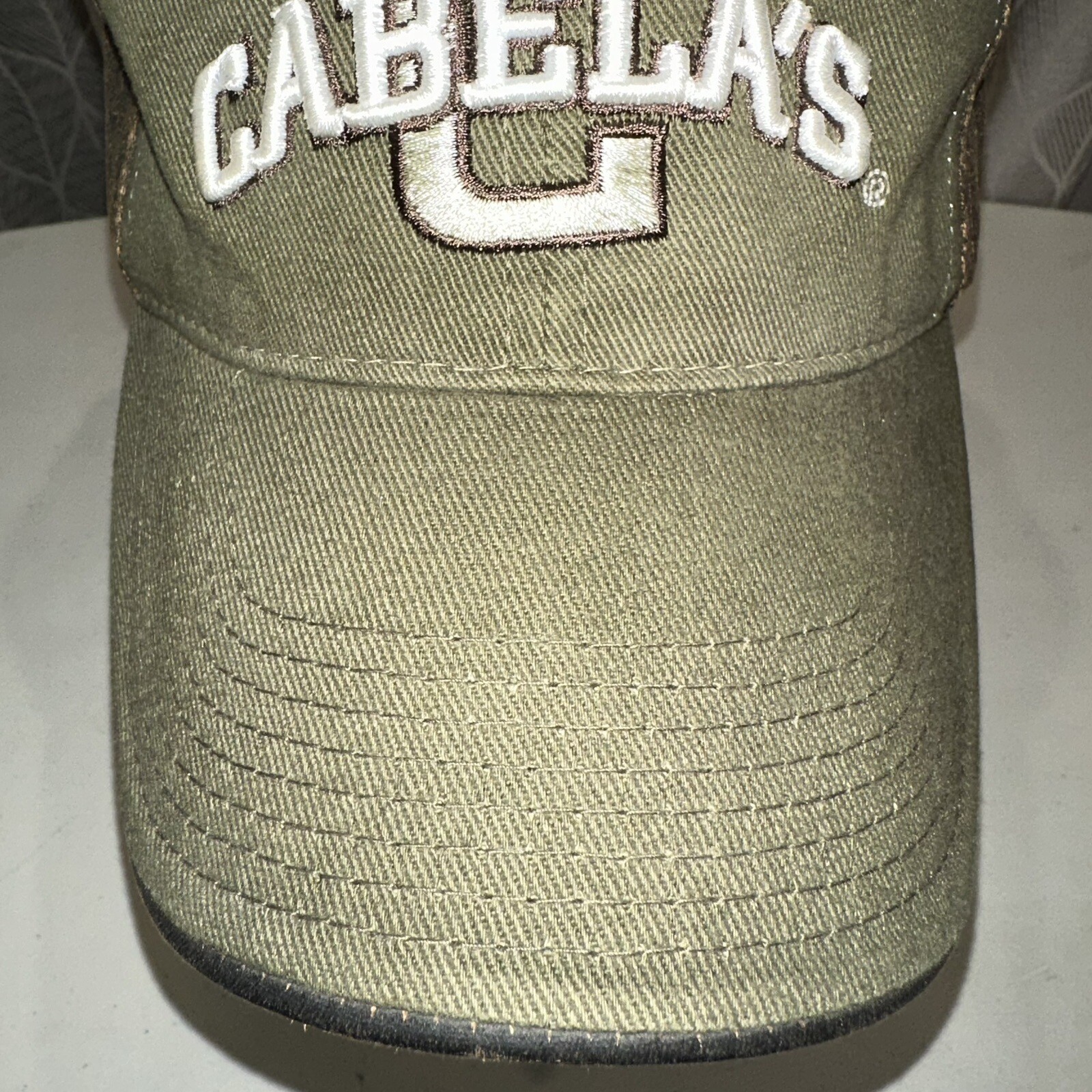 Cabelas Baseball Buckle Strap Hat Geen EUC