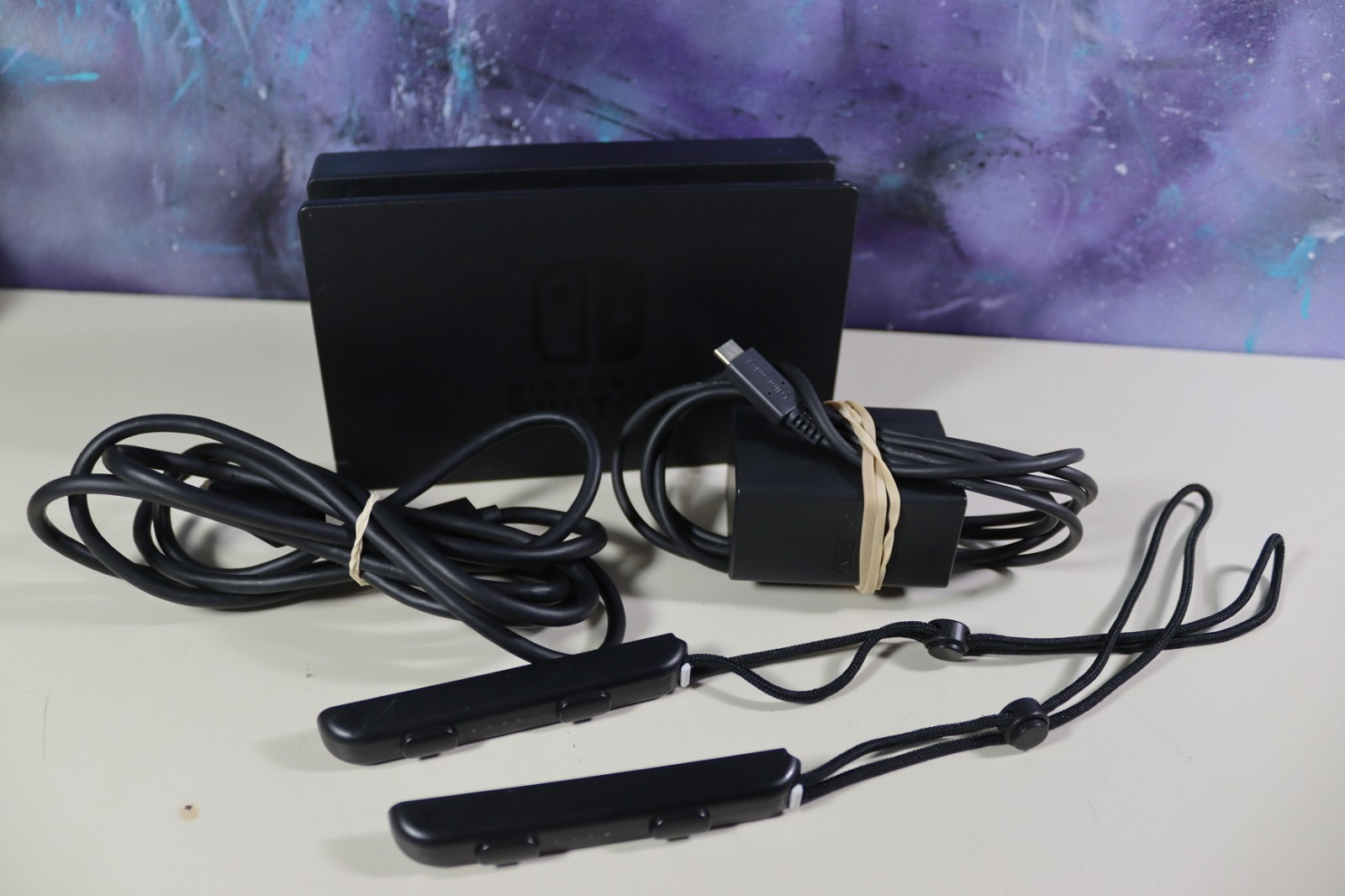 Nintendo Switch Charging Dock W/ Cord, HDMI Cord, & Two Joy Con Wrist Straps