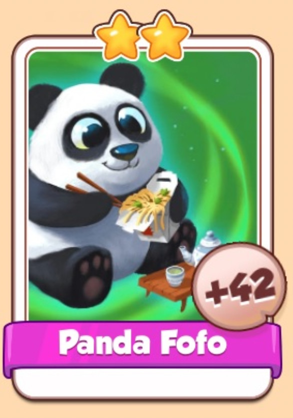Carta Coin Master (Bichinhos) Panda Fofo