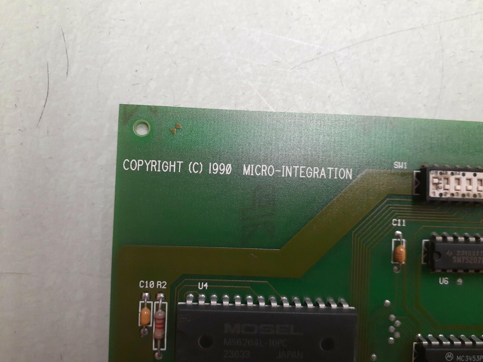 MICRO-INTEGRATION 1700009 REV A Card