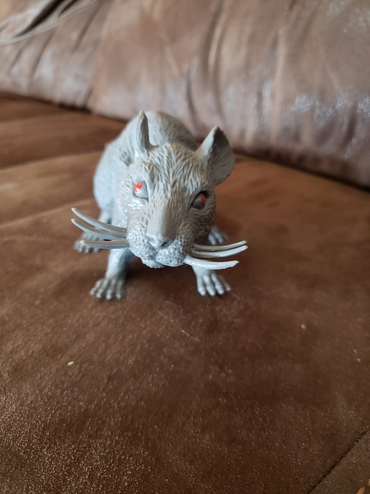 12 Inch Plastic Rat Grey Halloween Decoration