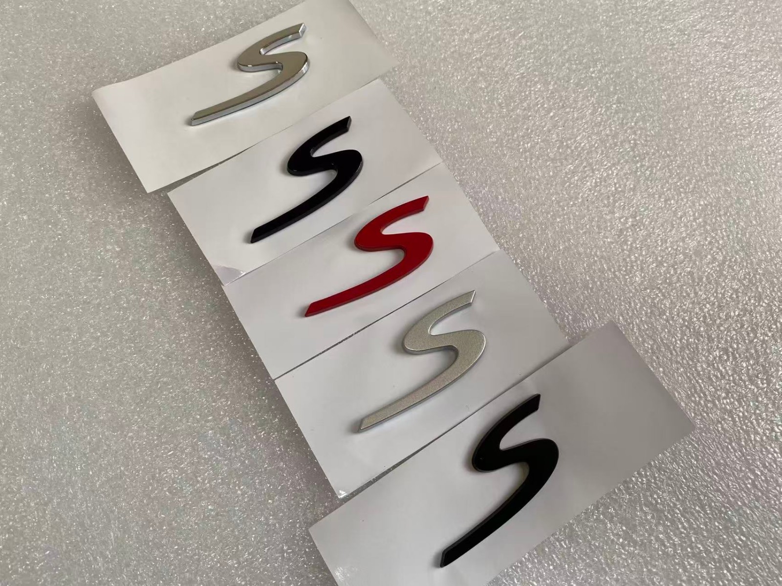 Porsche 997 Carrera Emblem 'S' Letter Trunk Rear Boot Decal Badge Sticker 9975