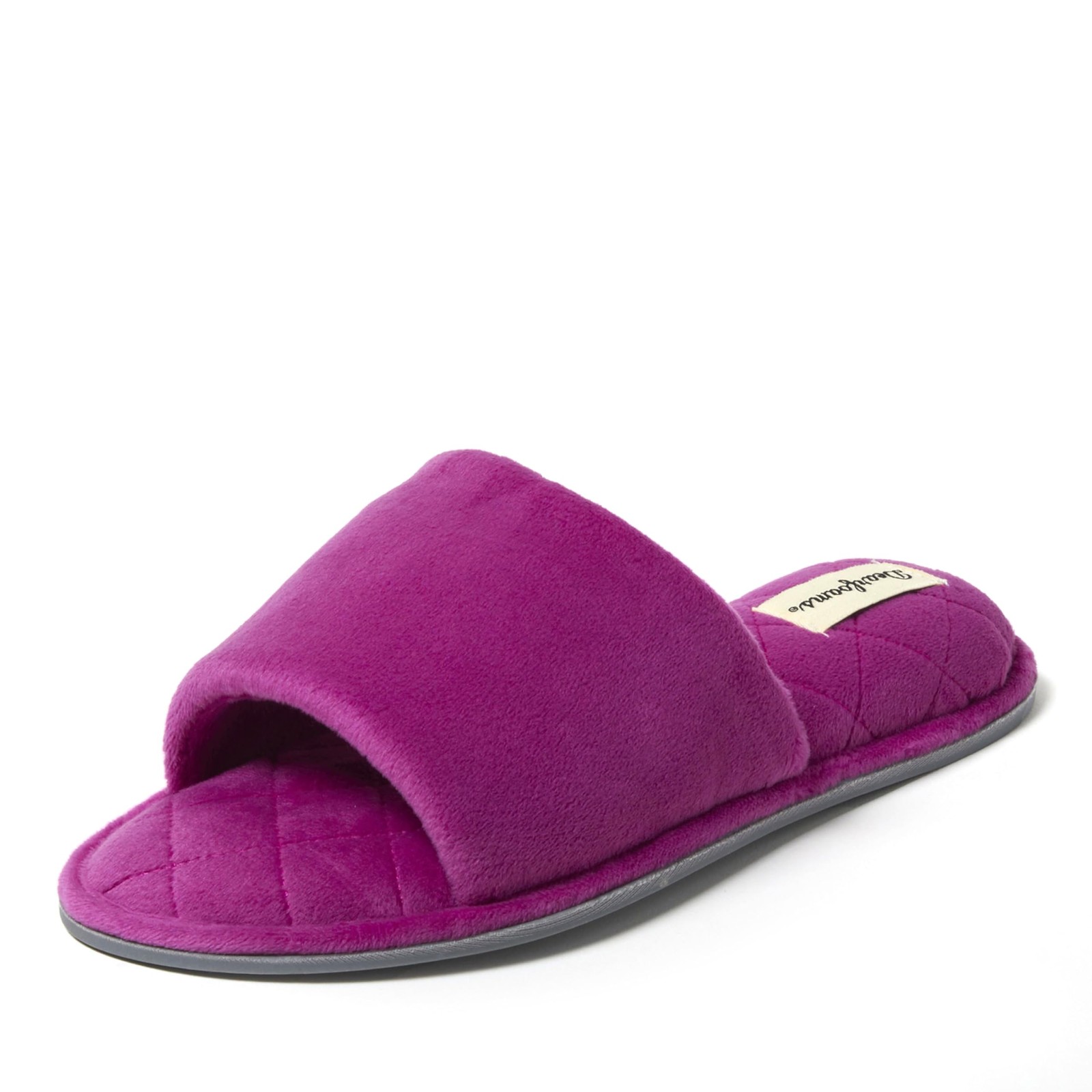 Dearfoams Women's Beatrice, MYSTIC PURPLE, M 7-8, Mystic Purple Velour