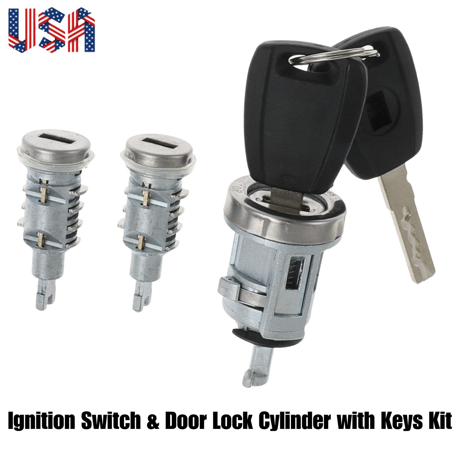 Ignition Switch & Door Lock Cylinder & Key for Dodge 2014-2018 Ram Promaster