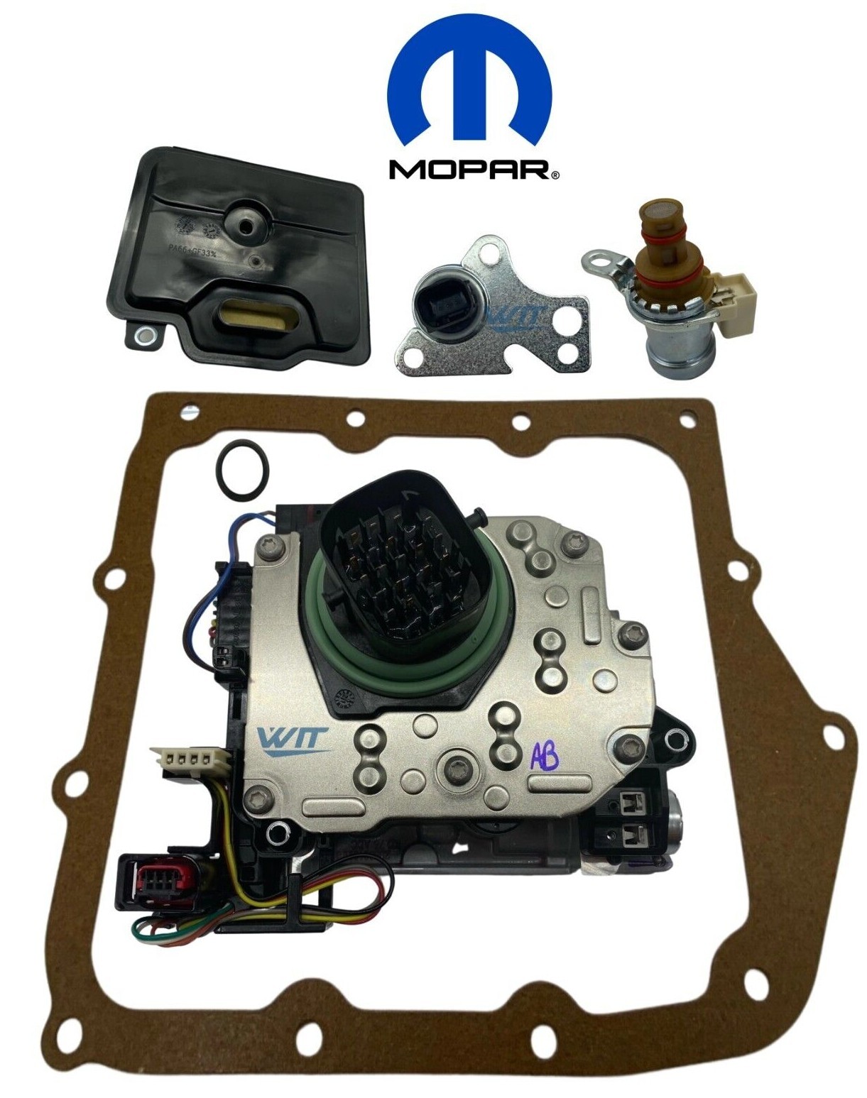 Mopar 2007-2017 62TE Solenoid Block, Transducer Sensor, Lock-Up Solenoid Kit