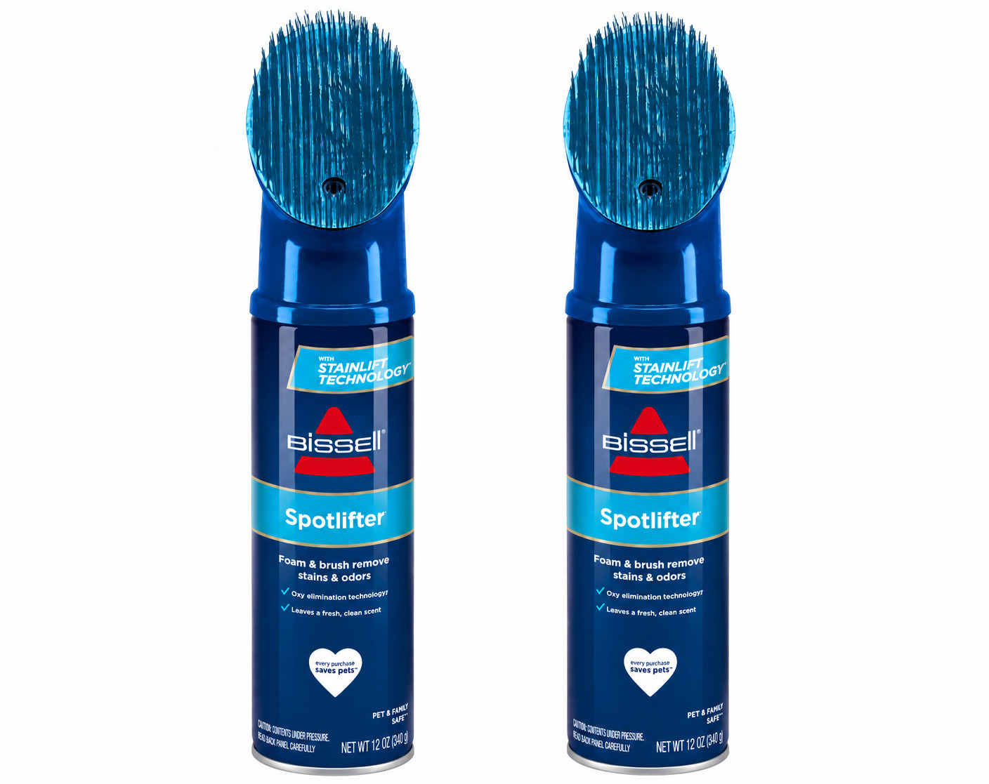 2 Pack Bissell 9351 Tough Stain Spotlifter Carpet Upholstery Cleaner 12 oz