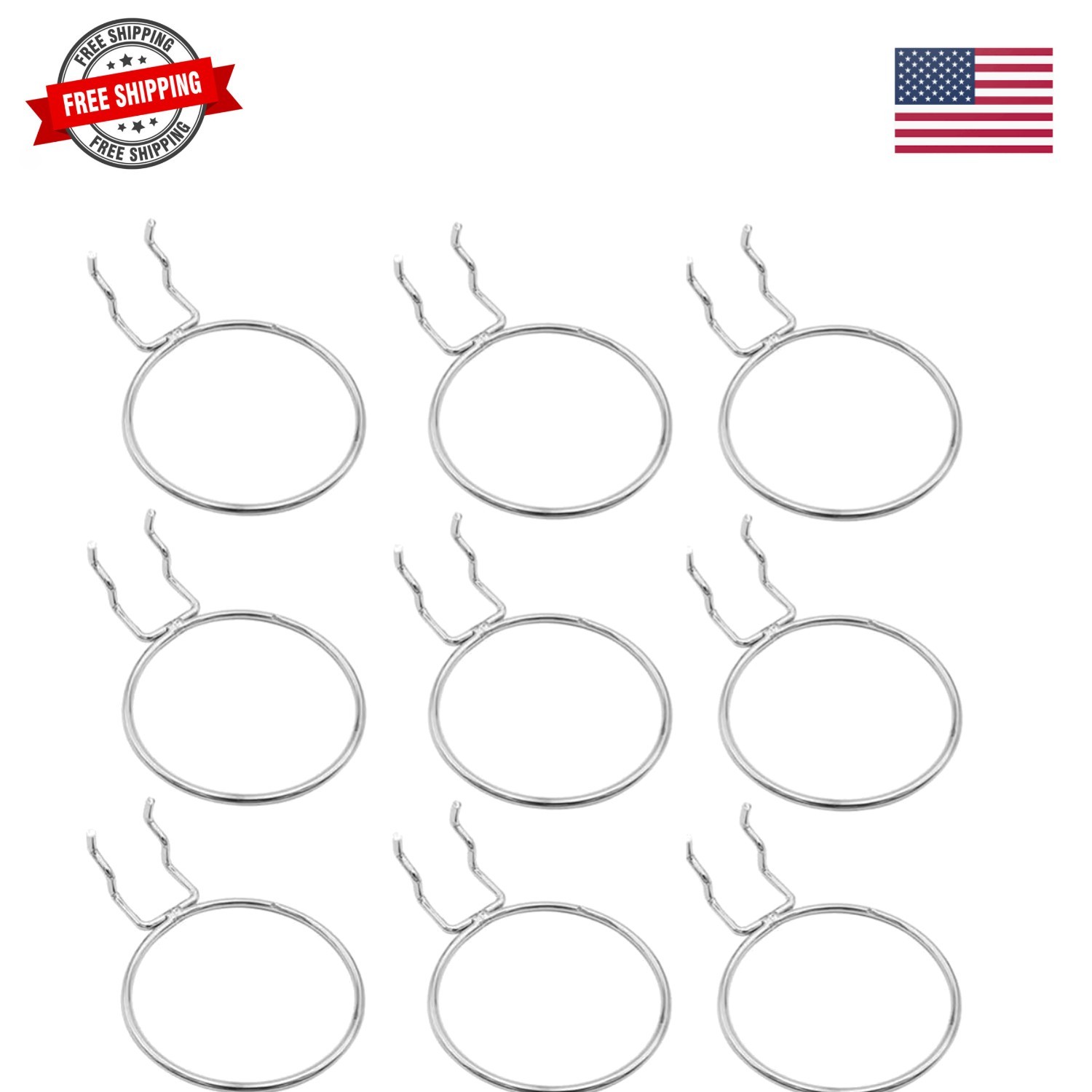 Metal Plating Pegboard Cups Holder Ring Style Pegboard Hooks Pegboard Accesso...