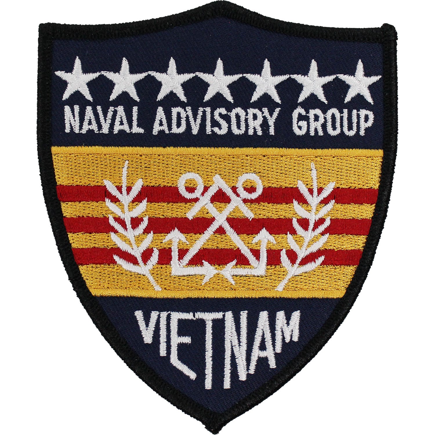 Naval Advisory Group Vietnam Patch ( 3 1/2" Wide x 4 1/4" High ) ( Sew-On ) P303