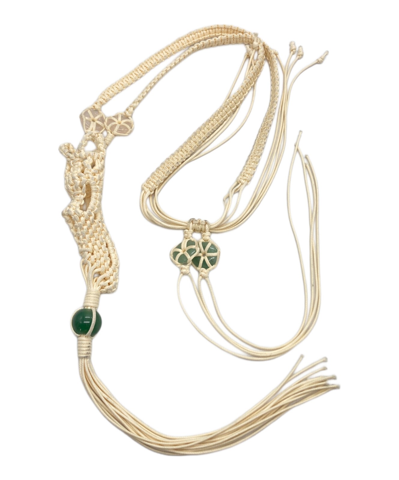 NUTEMPEROR Necklace Beige Authentic From Japan