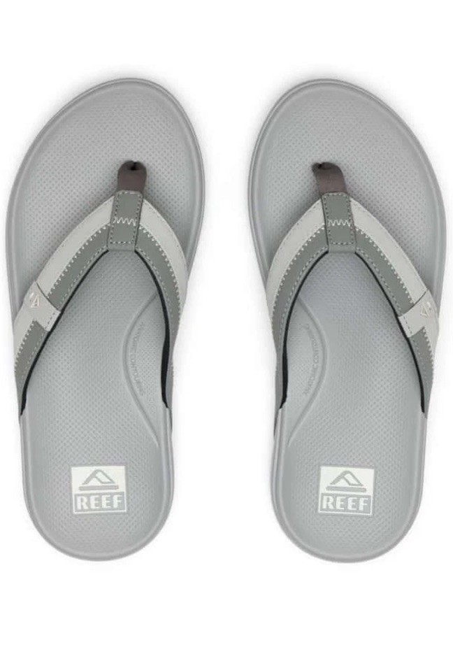 REEF Cushion Spring 2.0 Flip Flops - CJ7810 - Grey/Grey - Men's 13 NEW**