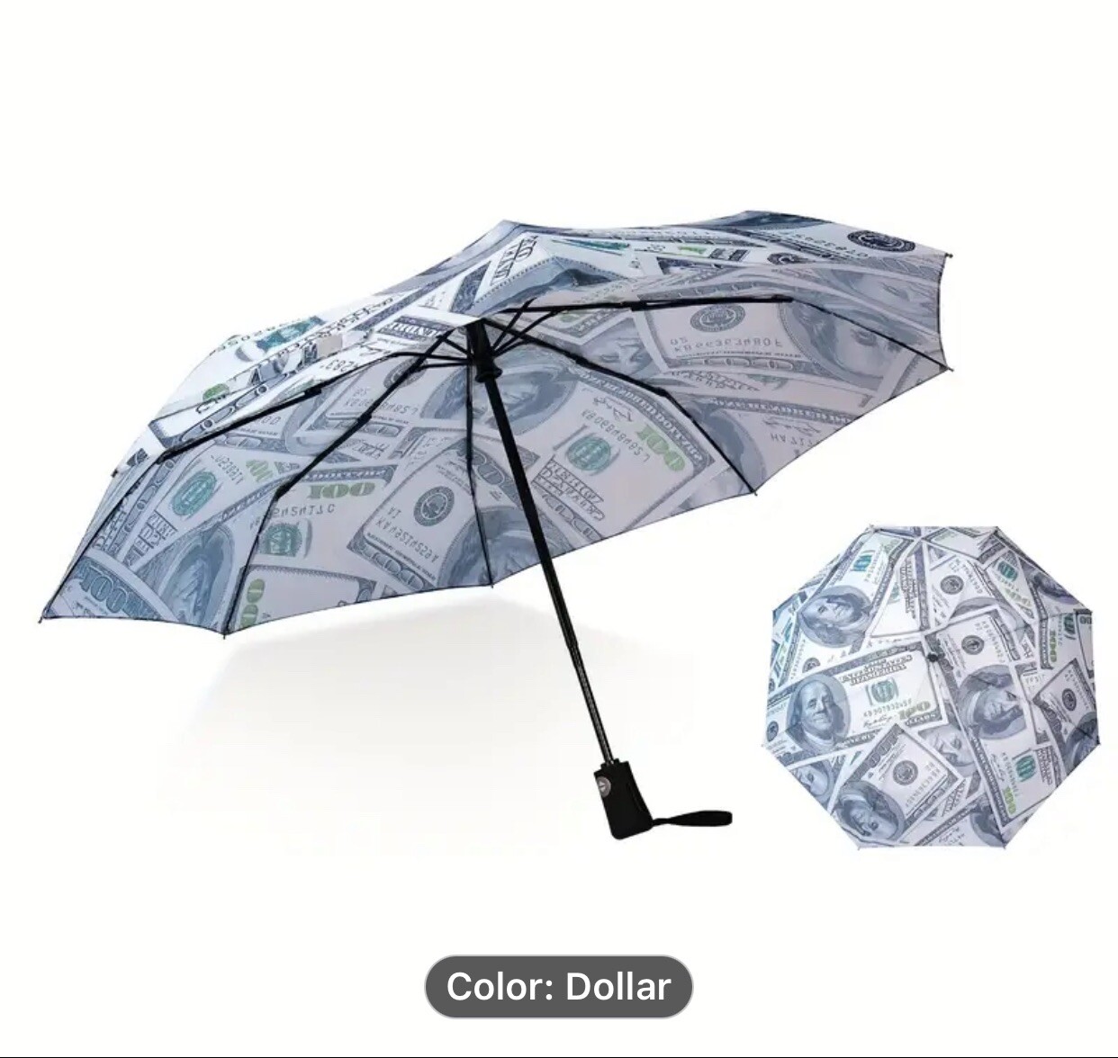 Windproof Travel Umbrella Compact Light Automatic Strong and Portable 3 Styles