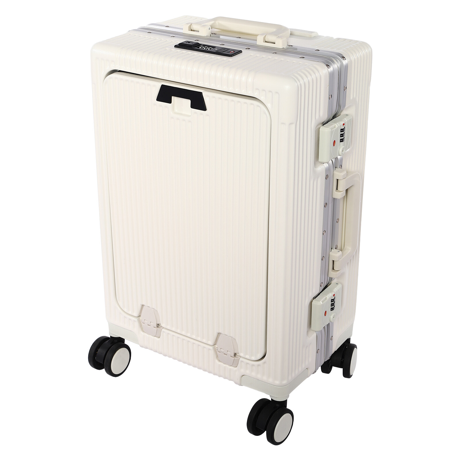 20" Boarding Suitcase Suitcase w/Front Pocket, 14"-15" Laptop Case Trolley