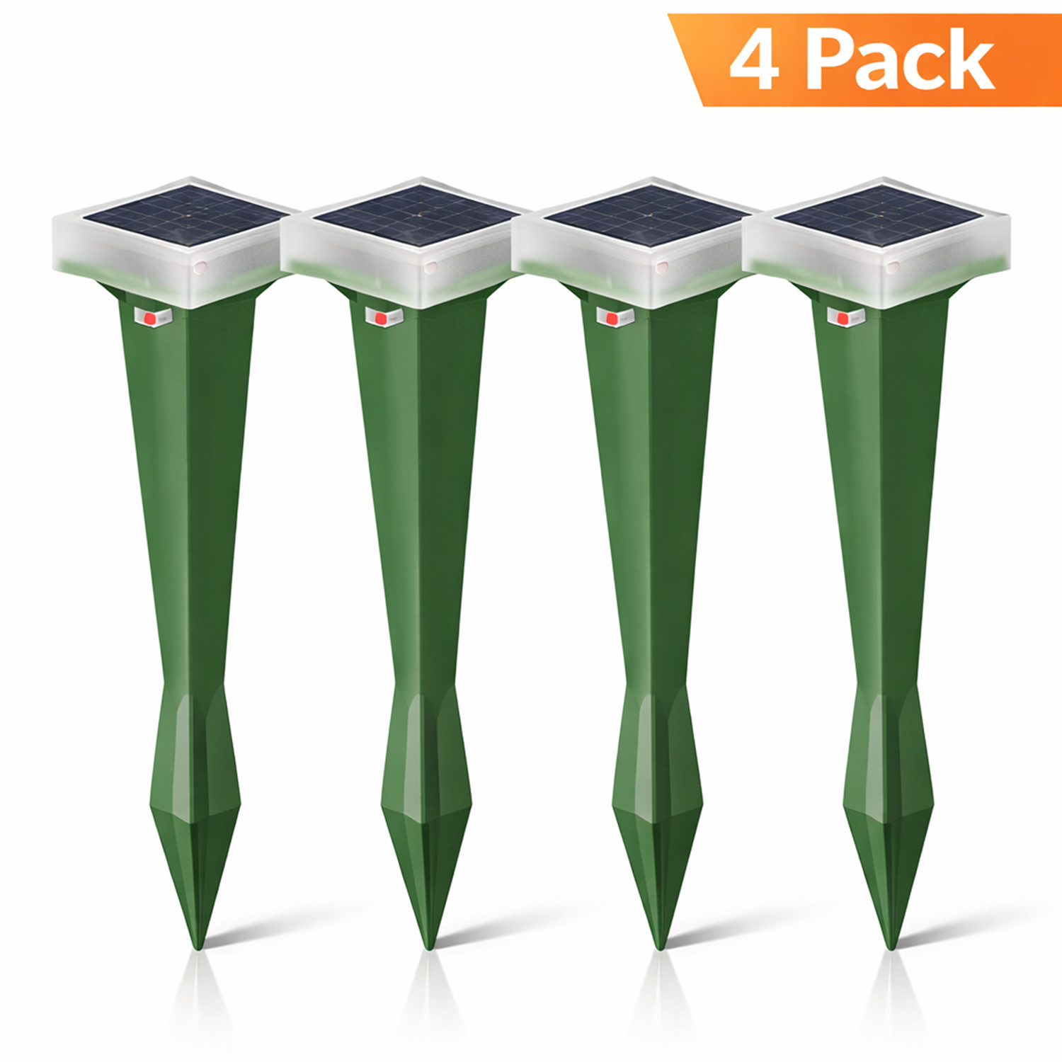 Solar Powered Mole Repellent for Lawns 2/4pcs Ultrasonic Vole Repeller Upgraded