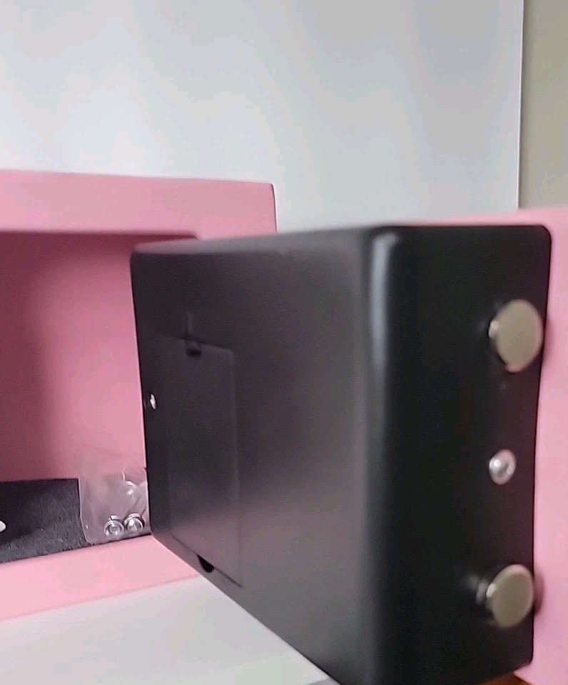 Intelligent Electronic Safe, Pink, Some Paint Touch-up (See Pictures), 2 Keys