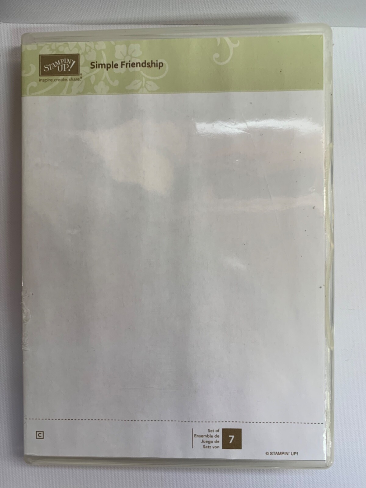 STAMPIN UP simple friendship stamp set friends love butterflies