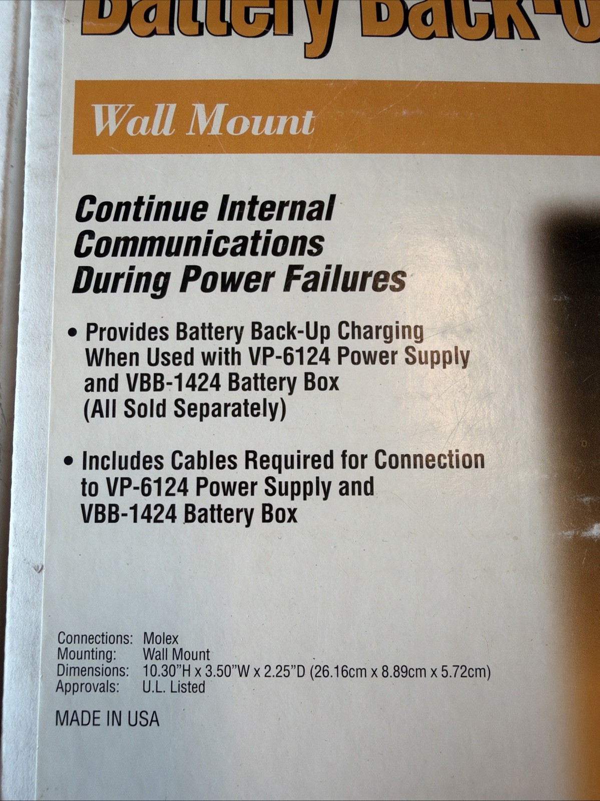 Balcony battery Back-up Adaptor VP-6124-UPS