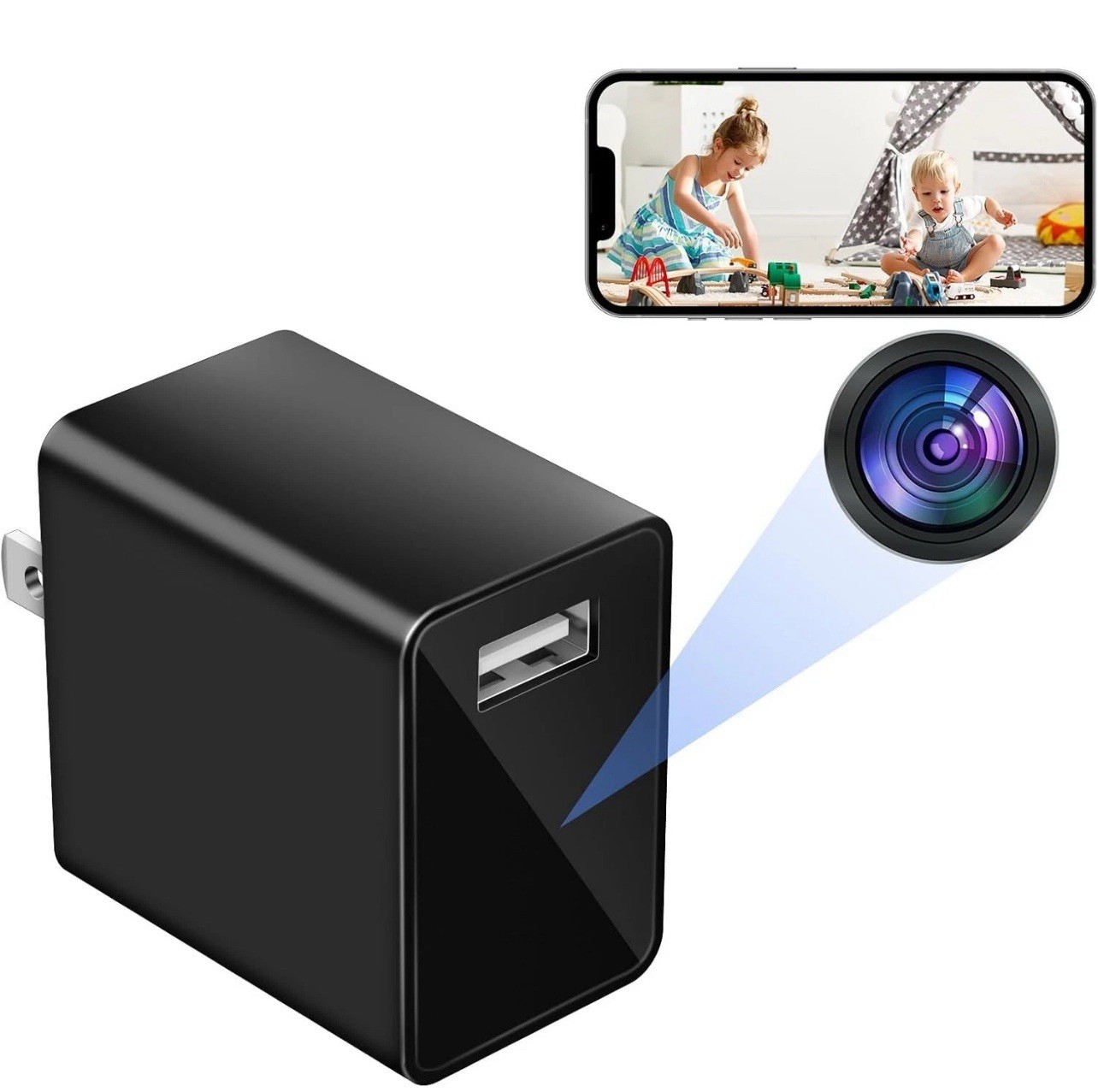 Cámara con cargador USB