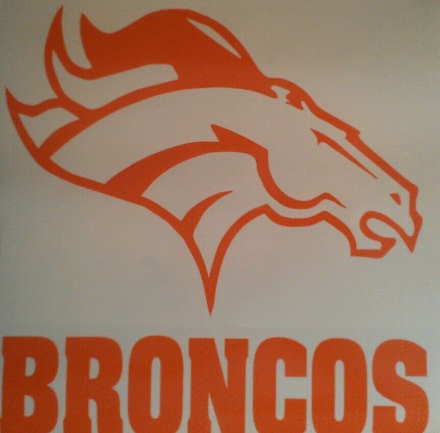 Denver Broncos Cornhole Decals Set of 2 Vinyl Decals - 2 Free Window Decals