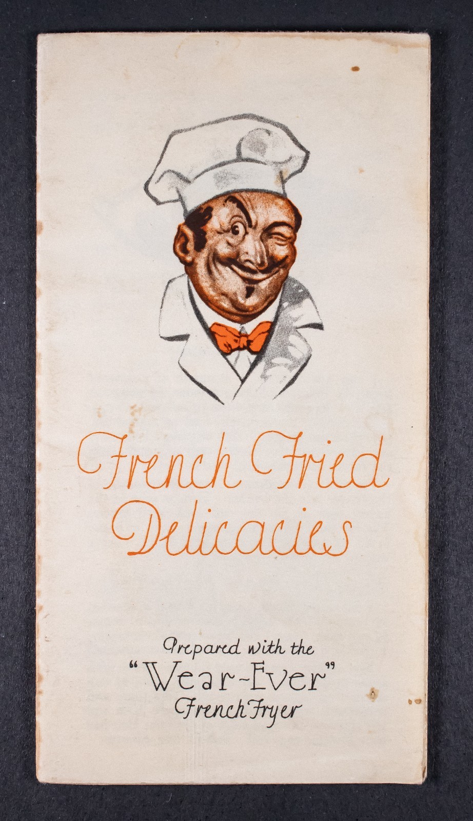 Vintage Wear-Ever Manual Recipe Foldout Booklet French Fryer 1926 FORM-526