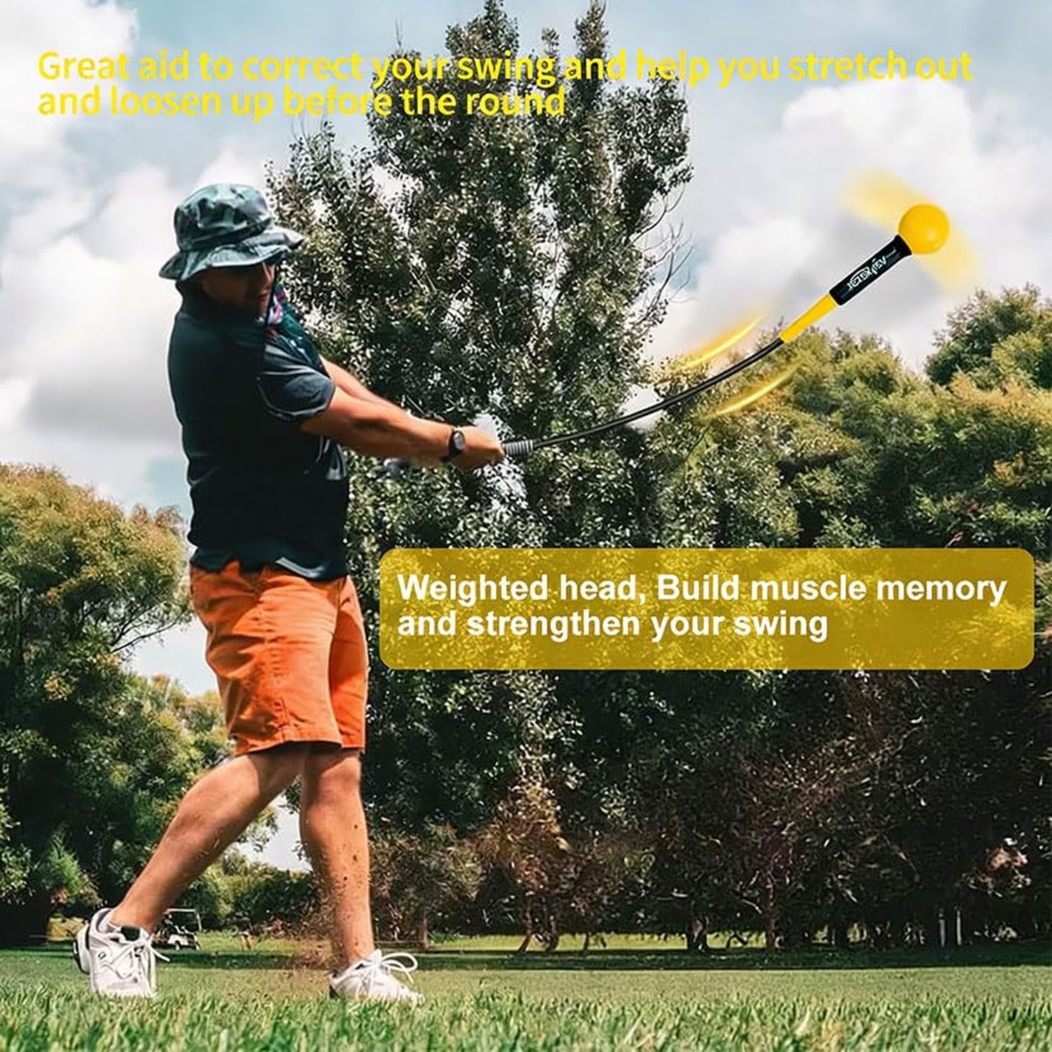 Golf Swing Trainer Aid - Power Flex Golf Swing Training aid for Strength and ...