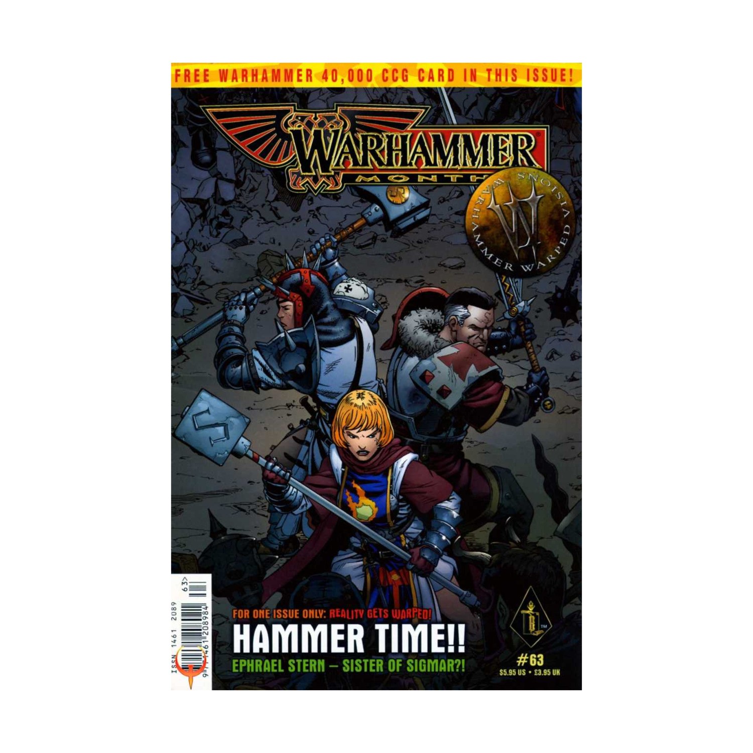 GW Warhammer Mon  #63 "Hammer Time!! - Ephrael Stern - Sister of Sigm SW (New)
