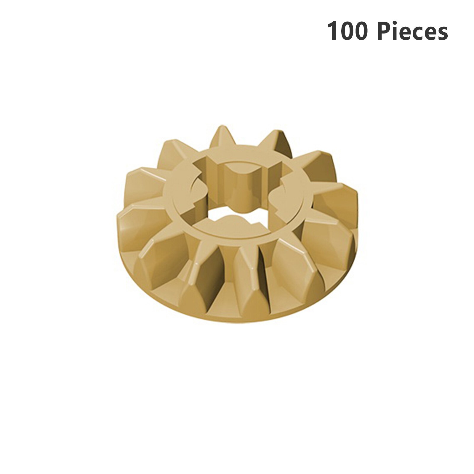 6589 Technic Gear 12 Tooth Bevel CONICAL Wheel Z12 Tan Bricks, Pieces & Parts