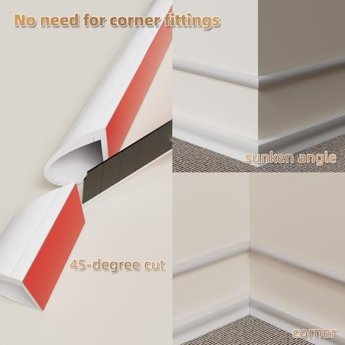 39" Side Open One Cord Hider ( 1/4") for Wall Mounted Small-39" White