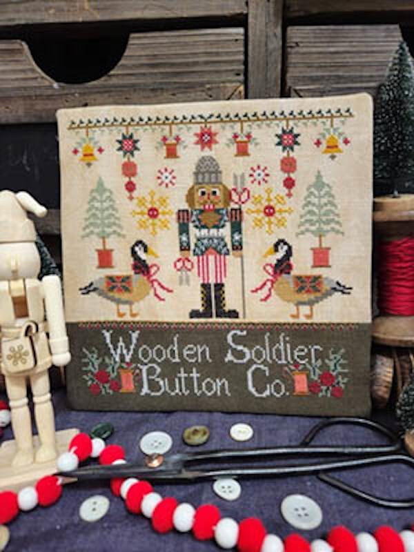 Wooden Soldier Button Co~Quaint Rose Needle Arts
