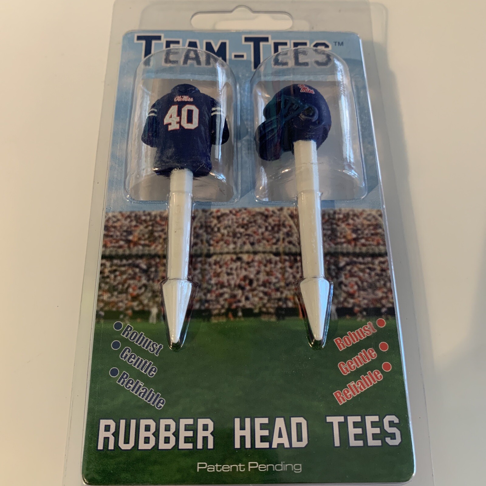 Ole Miss Golf Rubber Head Tees TEAM-TEES   Mississippi Football /FREE Shipping