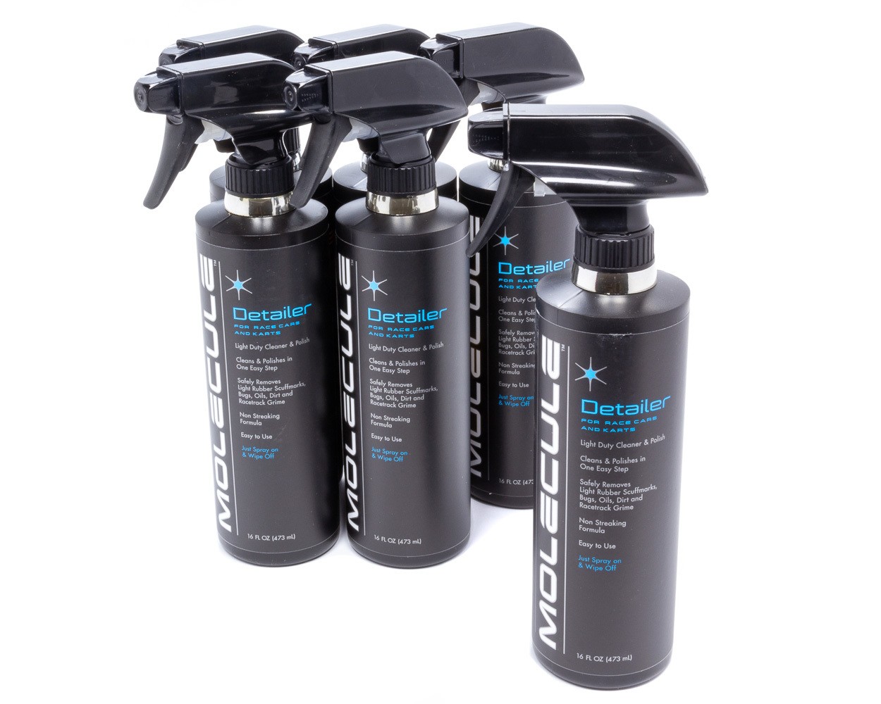 Molecule Detailer - Race Car Detailer - 16 oz Spray Bottle - Set of 6 MLD-16-6