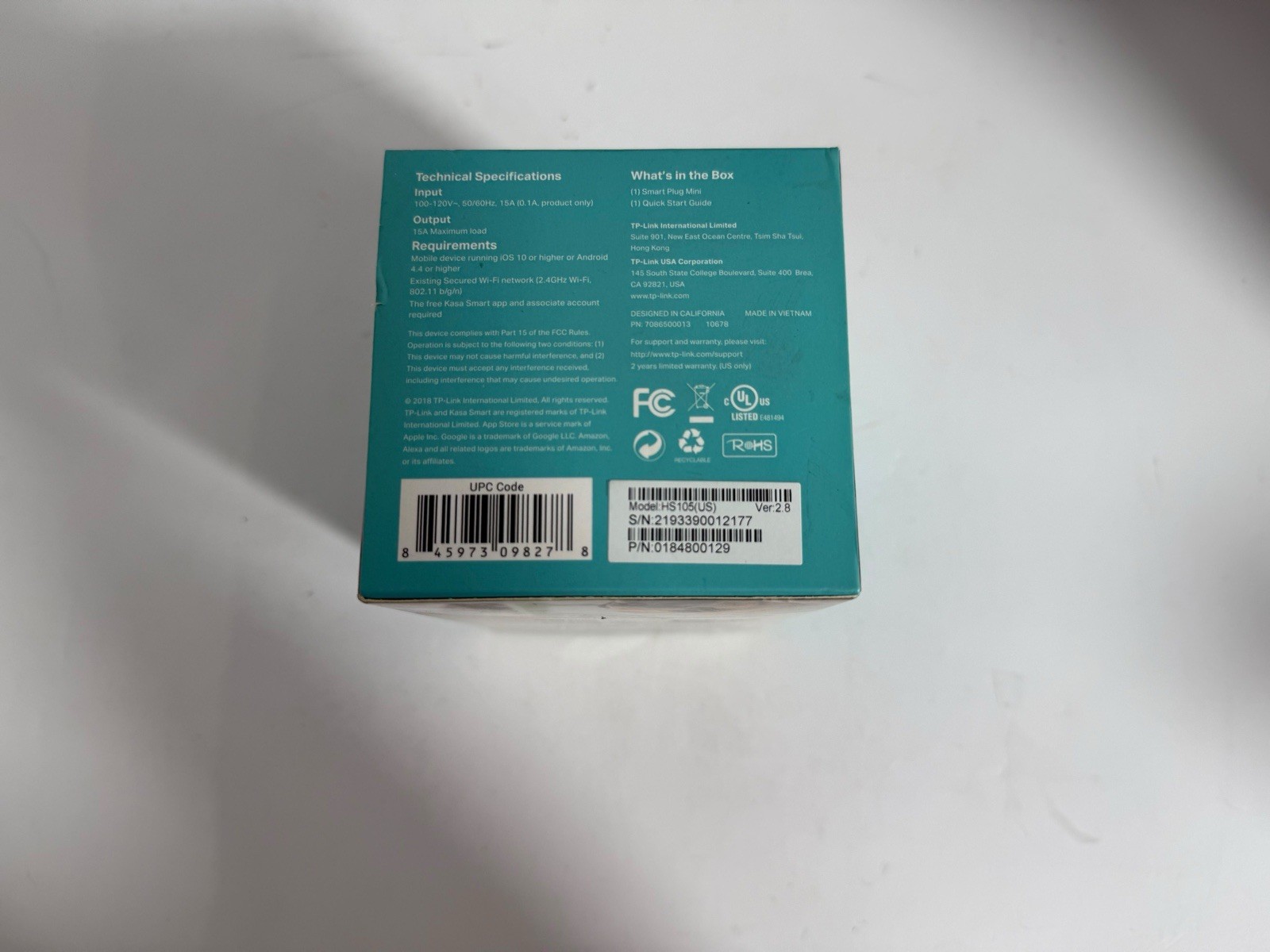 Kasa Smart Wi-Fi Plug Mini - Distressed Box