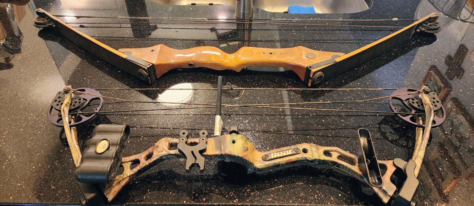 TWO BEAR COMPOUND BOWS FOR ONE MONEY ,MODEL BROWN BEAR & BEAR ARCHERY COMPOUND