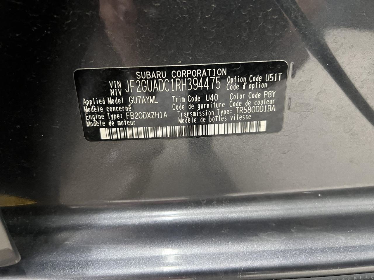 Engine ECM Electronic Control Module 2.0L Fits 24 XV CROSSTREK 222457
