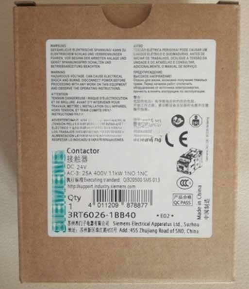 Brand new 3RT6026-1BB40 DC24V DC contactor 3RT6 026-1BB40