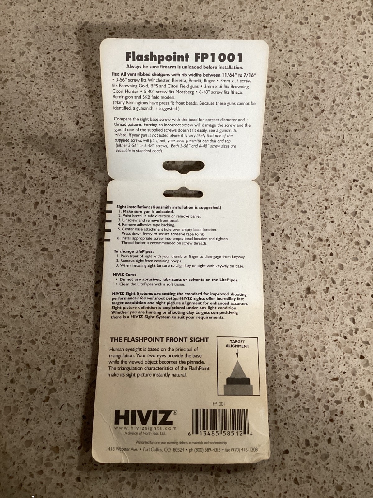 Hi-Viz Sight Systems shotgun etc Front Sight Interchangeable Lite —H69