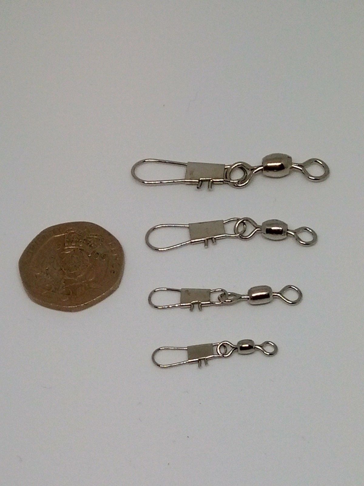 50 X Crane Snap Swivels ( 4 sizes )