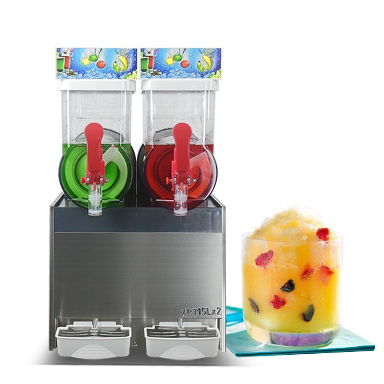 Commercial 2x15L tanks slush machine, Margarita slushy frozen drinks machine