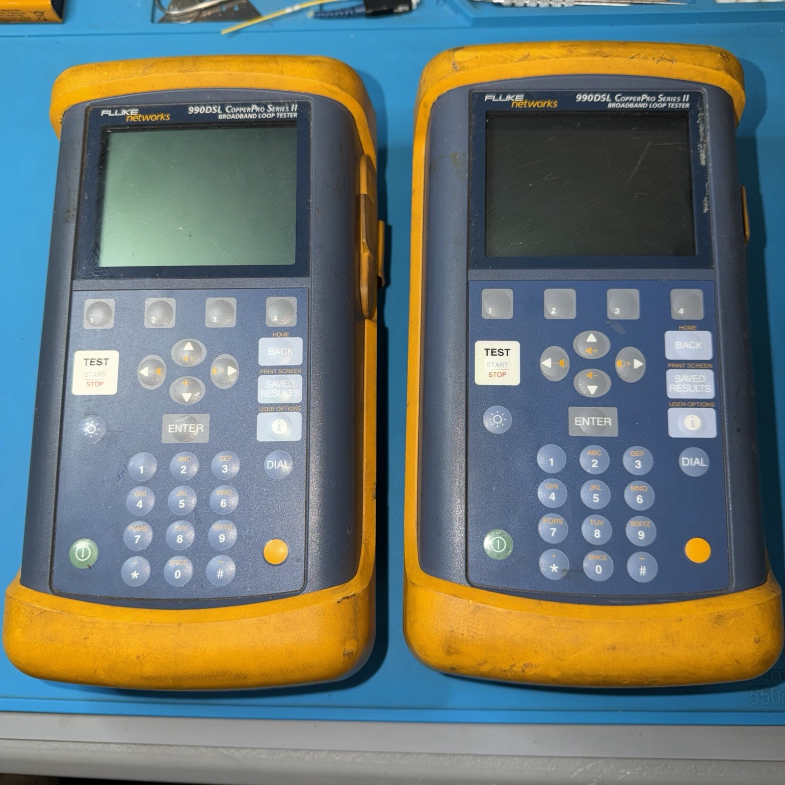 Lot Of 2 Fluke Networks 990DSL CopperPro II Loop Tester TDR