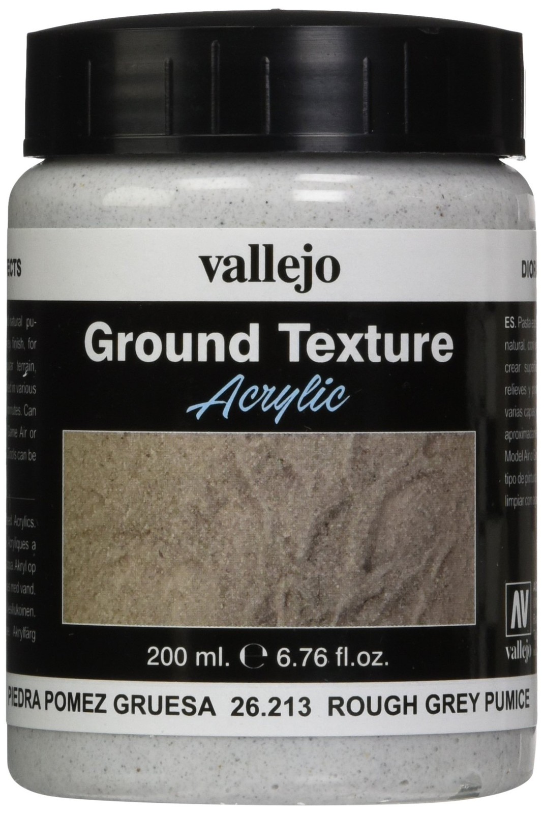 Vallejo Ground Texture Acrylic Rough Grey Pumice 200Ml