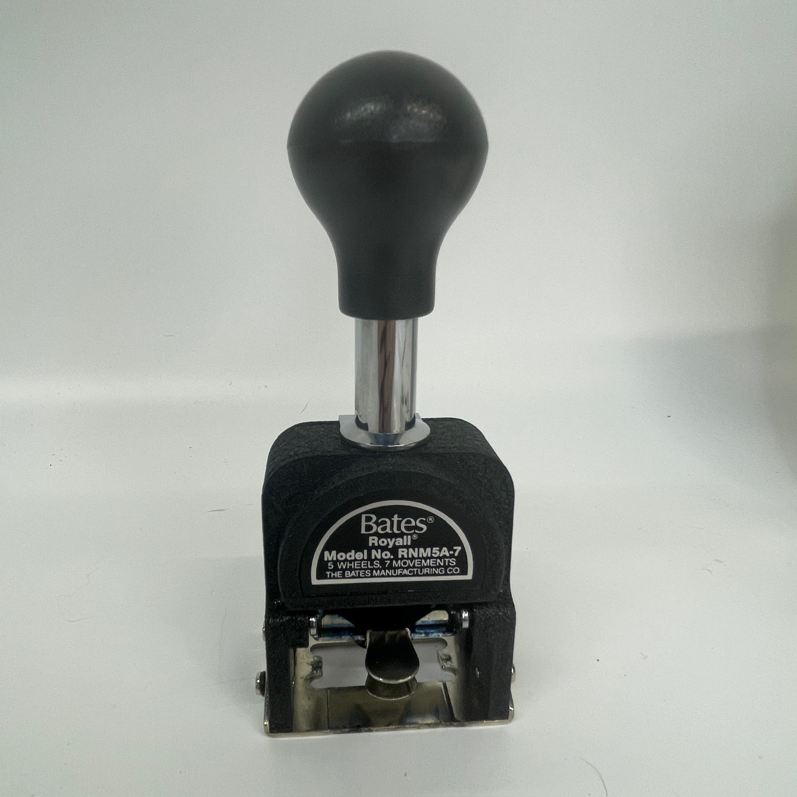 Bates Royall RNM5A-7 Automatic Numbering Machine Ink Stamp COMPLETE - NEEDS INK
