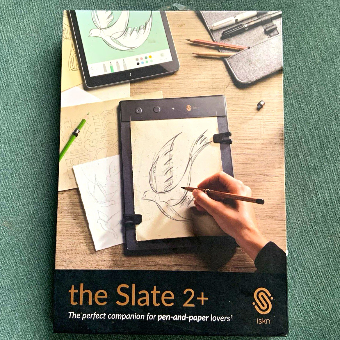 iskn the Slate 2+ Graphics Tablet Digitizer w/ Pen, Bluetooth (SLATE2PLUS)