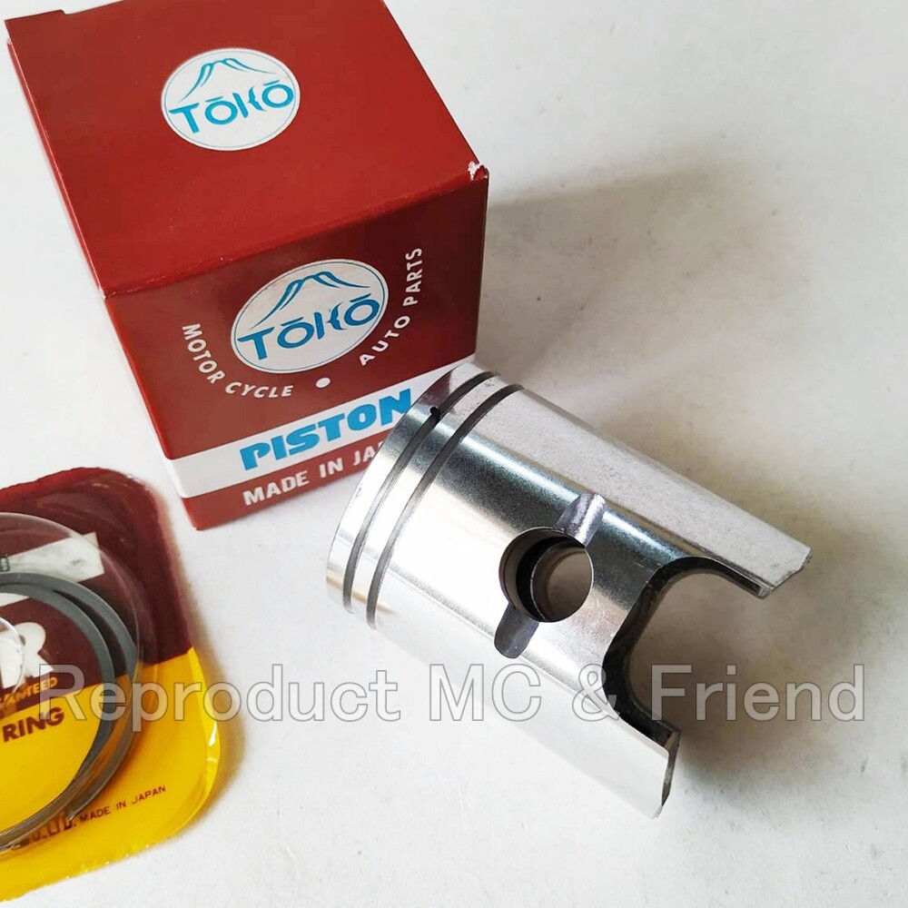Kawasaki KD100 KE100 KH100 KM100 KV100 Piston + Rings Set Oversize 0.50 (Japan)